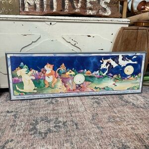 Whimsical Nursery Wall Art Print - Blue and Multicolor